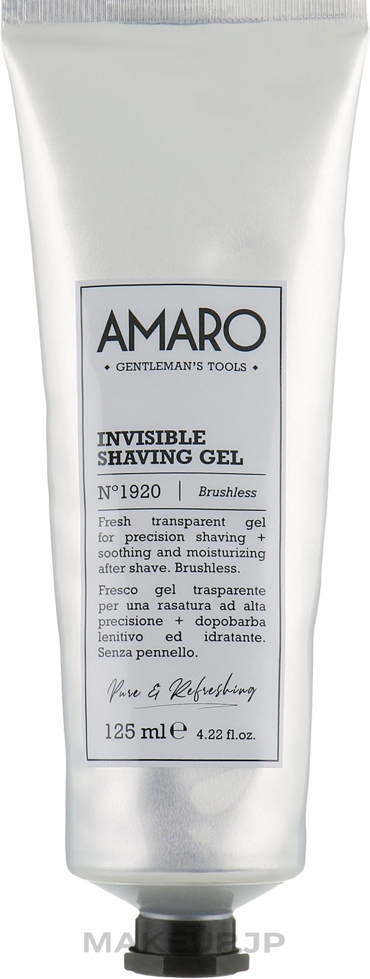 Transparent Shaving Gel - FarmaVita Amaro Invisible Shaving Gel — photo 125 ml