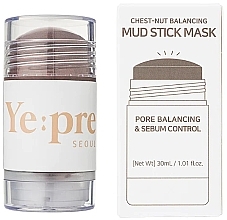 Fragrances, Perfumes, Cosmetics Face Mask Stick - Yepre Chest-Nut Balancing Mud Stick Mask