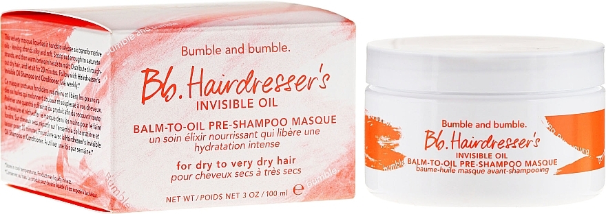 Hair Pre-Shampoo - Bumble And Bumble Hairdresser's Invisible Balm-To-Oil Pre-Shampoo Masque — photo N1