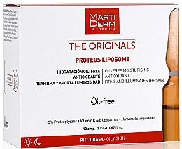 Face Ampoule - Martiderm Liposomes Ampoules Moisturizing and Firming — photo N1