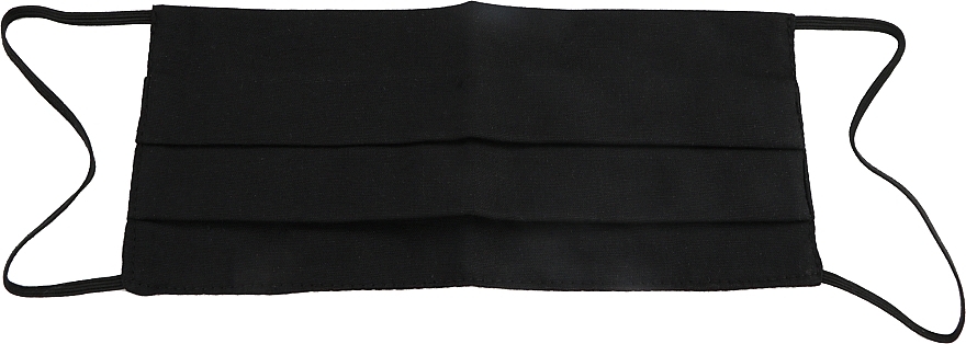 Protective Cotton Face Mask, monochrome, black - Gioia — photo N1