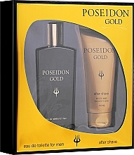 Fragrances, Perfumes, Cosmetics Instituto Español Poseidon Gold - Set (edt/150ml + after/shave/150ml)