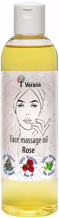 Face Massage Oil 'Rose' - Verana Face Massage Oil Rose — photo N2