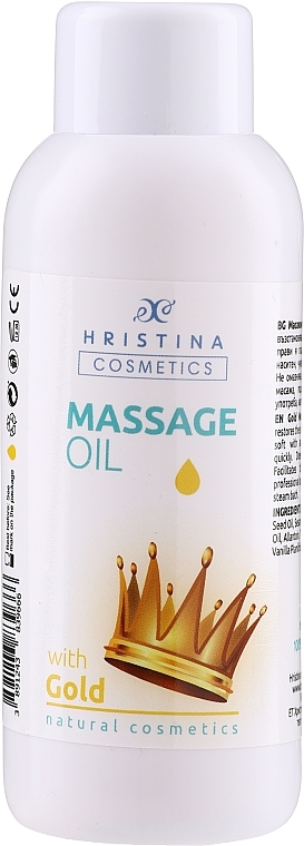 Massage Oil - Hristina Professional Gold Massage Oil — photo N1