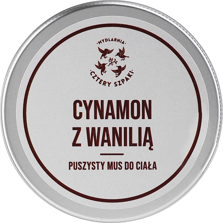 Cinnamon & Vanilla Body Mousse - Cztery Szpaki — photo N4