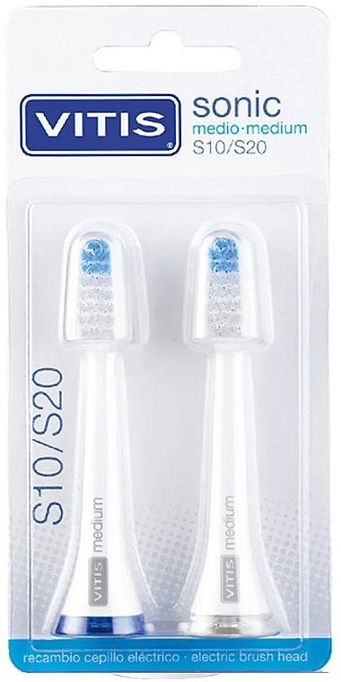 Replaceable Brush Heads - Vitis Sonic S10/S20 Medium Refill Teeth — photo N1