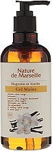 Fragrances, Perfumes, Cosmetics Hand Wash Gel with Magnolia & Vanilla Scent - Nature de Marseille Magnolia&Vanilla Gel