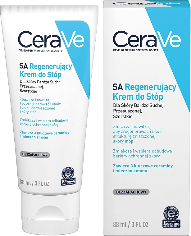Dry and Cracked Foot Cream - CeraVe Renewing SA Foot Crea — photo N4
