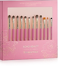 Fragrances, Perfumes, Cosmetics Makeup Brush Set, 12 pcs. - Boho Beauty Makeup Brush Set