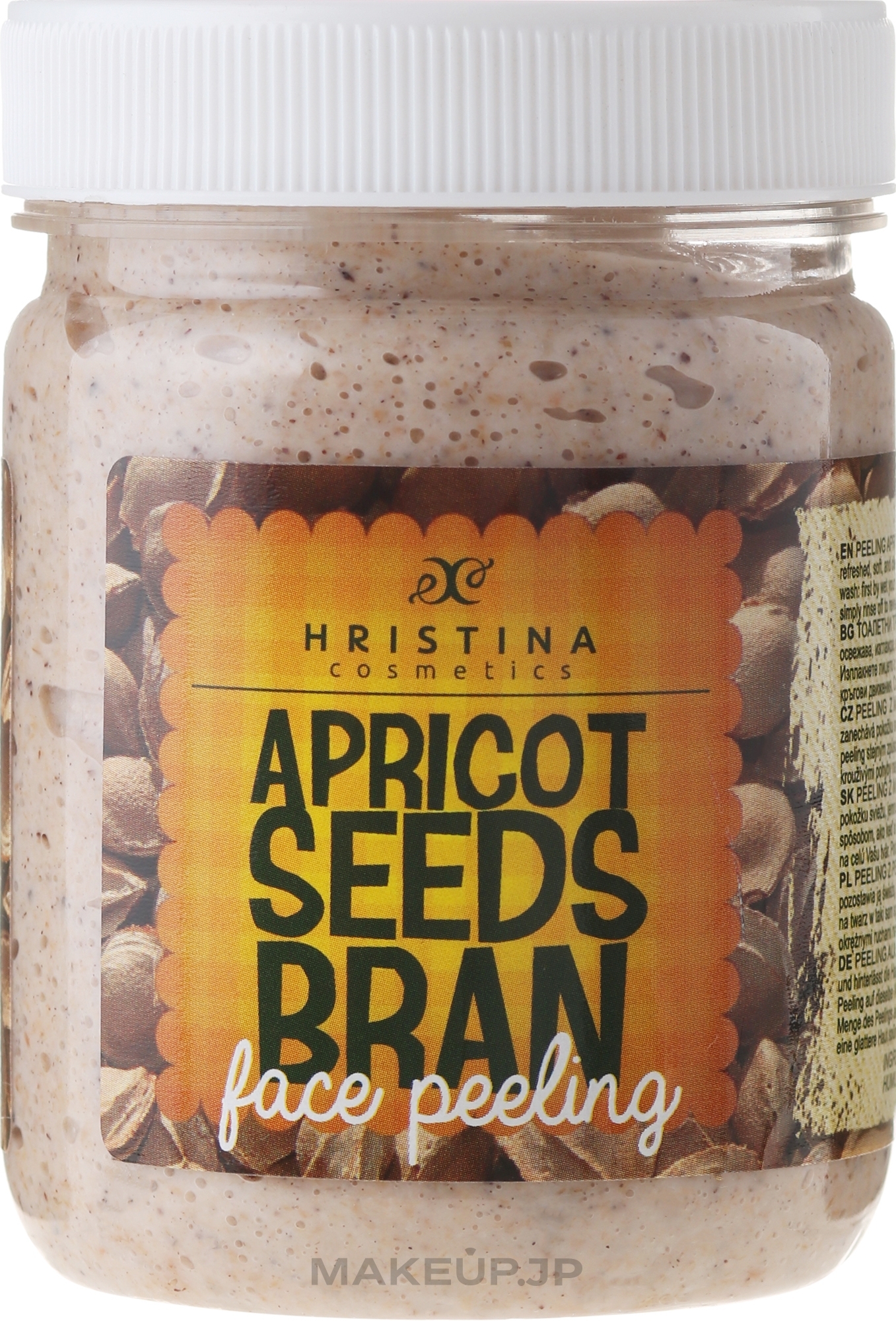 Apricot Seeds Bran Face Peeling - Hristina Cosmetics Apricot Seeds Bran Face Peeling — photo 200 ml