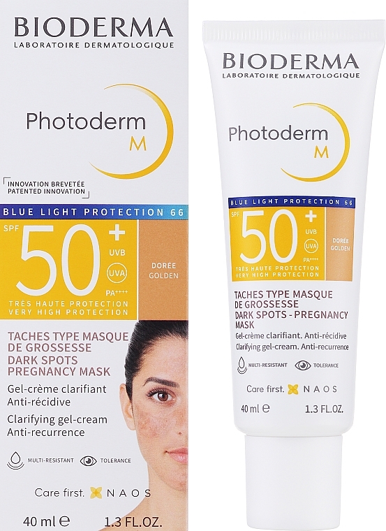 Tinted Protective Face Cream - Bioderma Photoderm M Bioderma Photoderm Protector Solar Anti Manchas SPF50+ — photo N2