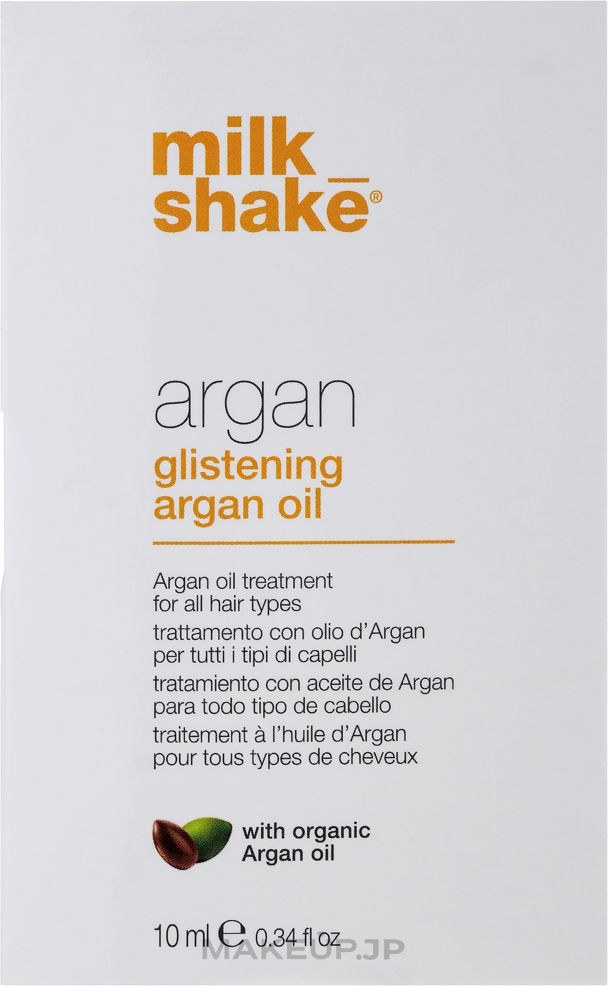 Deep Repair & Shine Argan Hair Oil - Milk_Shake Argan Glistening Argan Oil — photo 10 ml