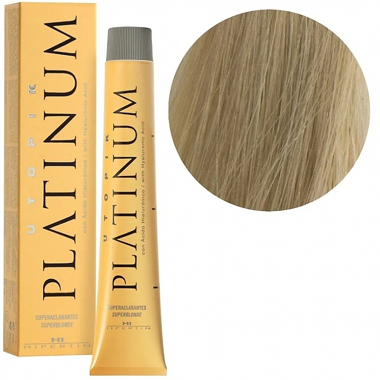 Professional Permanent Hair Color - Hipertin Utopik Platinum — photo N4