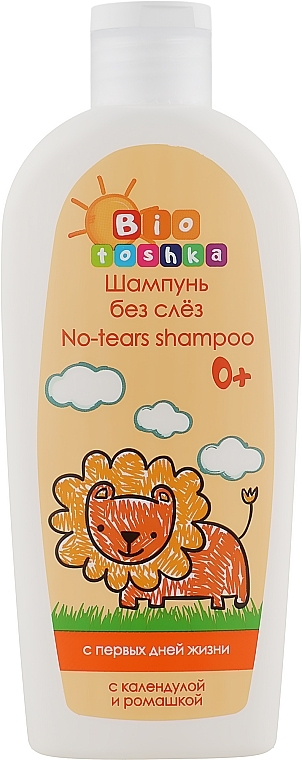 No Tears Shampoo with Calendula & Chamomile, from the first days of life - Bioton Cosmetics Biotoshka No-tears Shampoo — photo N1