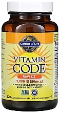 Food Supplement - Garden of Life Vitamin Code Raw D3, 50 mcg — photo N5