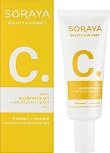 Brightening Cream + Vitamin Serum 2in1 - Soraya Beauty Alphabet Vitamin C+ Resveratrol — photo N5