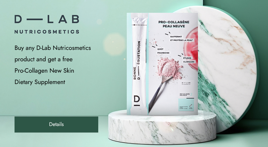 Buy any D-Lab Nutricosmetics product and get a free Pro-Collagen New Skin Dietary Supplement