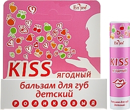 Kids Lip Balm "Berry" - Enjee Kiss — photo N2