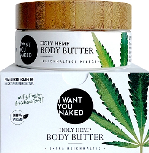 Hemp Body Butter - I Want You Naked Hold Hemp Body Butter — photo N1