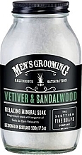 Bath Salt in Jar "Vetiver & Sandalwood" - Scottish Fine Soaps Mens Grooming Vetiver & Sandalwood Relaxing Mineral Soak — photo N1