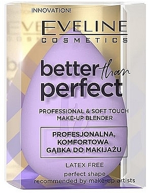 Makeup Sponge, purple - Eveline Cosmetics Better Than Perfect Make Up Blender — photo N1