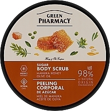 Fragrances, Perfumes, Cosmetics Manuka Honey & Olive Oil Sugar Body Scrub - Zelenaya Apteka