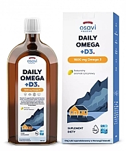 Omega 3 + D3 Dietary Supplement , 1600 mg, lemon flavor - Osavi Daily Omega — photo N5