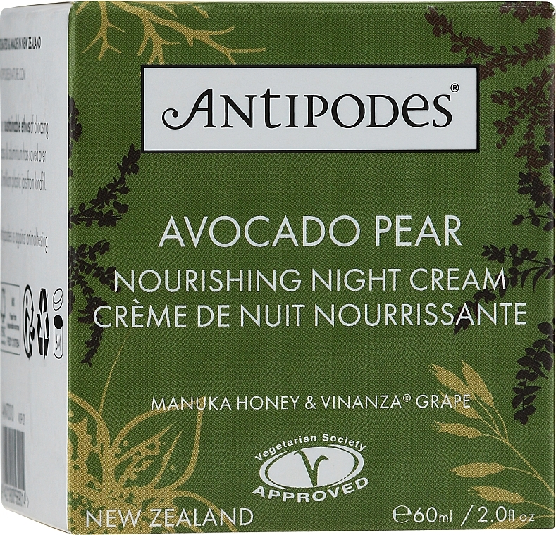 Nourishing Night Face Cream - Antipodes Avocado Pear Nourishing Night Cream — photo N2