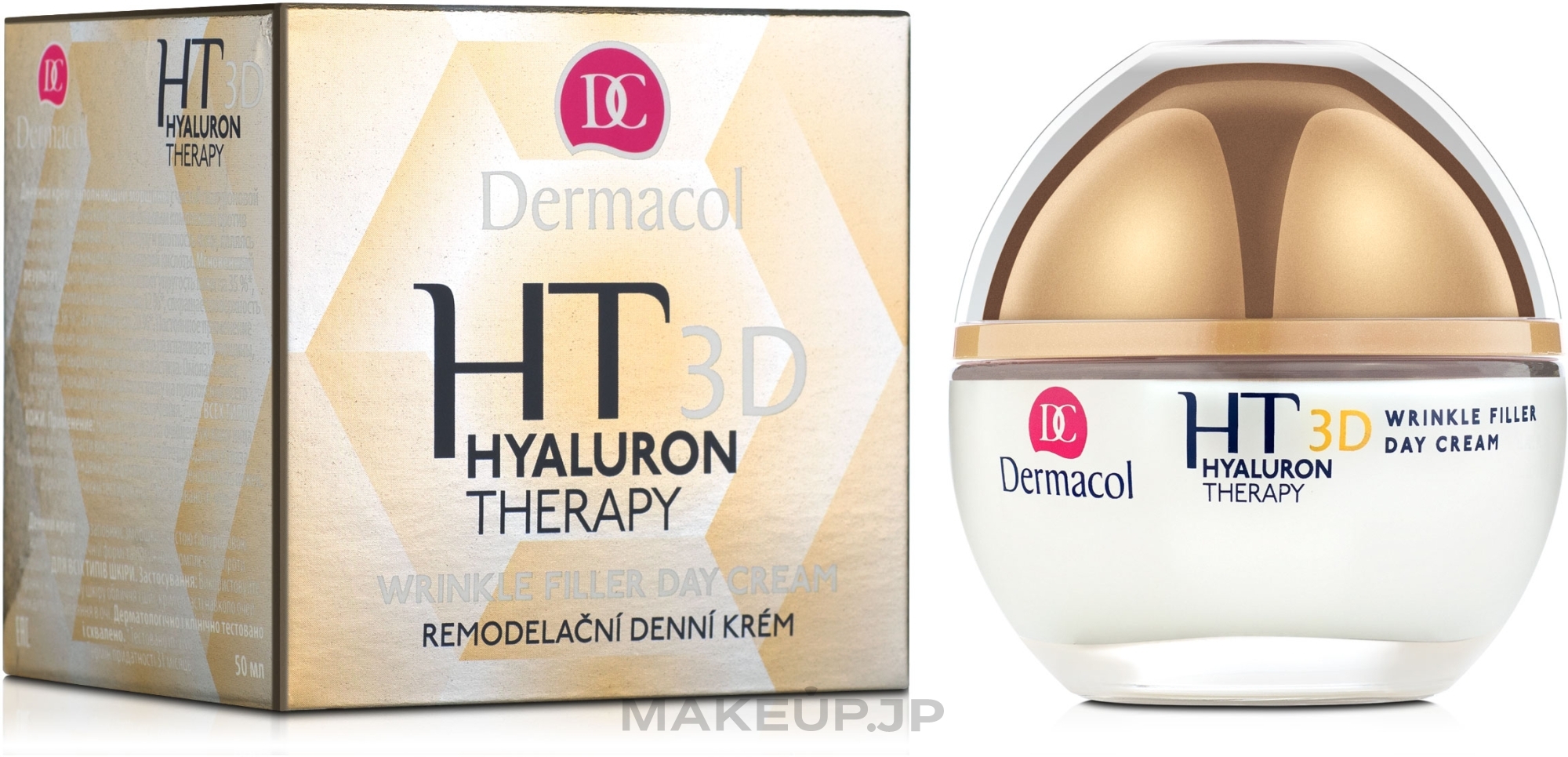 Pure Hyaluronic Acid Day Face Cream - Dermacol Hyaluron Therapy 3D Wrinkle Day Filler Cream — photo 50 ml
