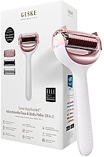 フェイス＆ボディローラー - Geske Microneedle Face And Body Roller 9 In 1 White Rose Gold — photo N2