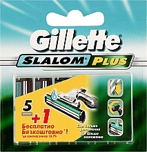 Fragrances, Perfumes, Cosmetics Shaving Cartridges, 5+1 pcs - Gillette Slalom Plus