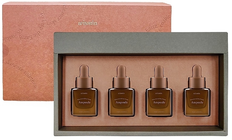 Set - Wismin Bakuchiol All Day Young Ampoule Set (ampoule/4x15ml) — photo N1