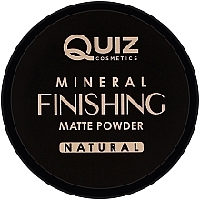 Mineral Powder - Quiz Cosmetics Mineral Finishing Matte Powder — photo N2