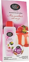 Fragrances, Perfumes, Cosmetics Cosmetic Set "Raspberry Temptation" - Dolce Vero (bomb/75g + sh/gel/330ml)