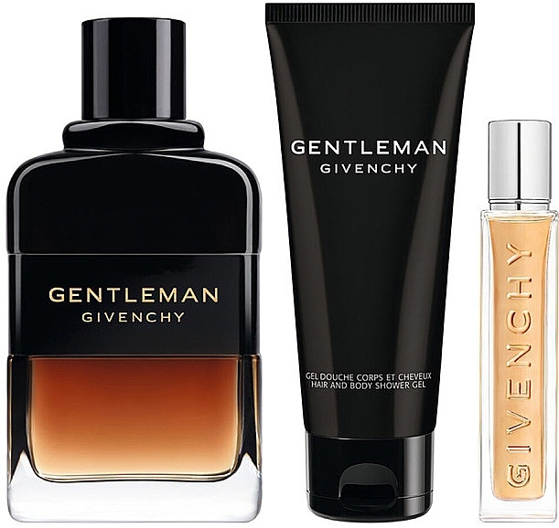 Givenchy Gentleman Reserve Privee - Set (edp/100+sh/gel/75ml+edp/12.5ml) — photo N2