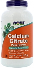 Fragrances, Perfumes, Cosmetics Calcium Citrate Powder, 227g - Now Foods Calcium Citrate Powder