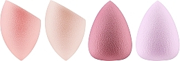 Fragrances, Perfumes, Cosmetics Makeup Sponge, 4pcs - Top Choice 3D Make-up Sponge