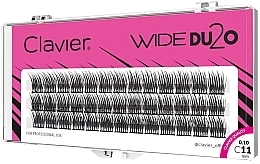 False Lashes, 11mm - Clavier Wide DU2O Eyelashes — photo N1