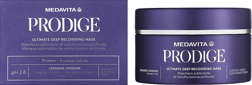 Hair Mask - Medavita Prodige Ultimate Deep Recovering Mask — photo N2