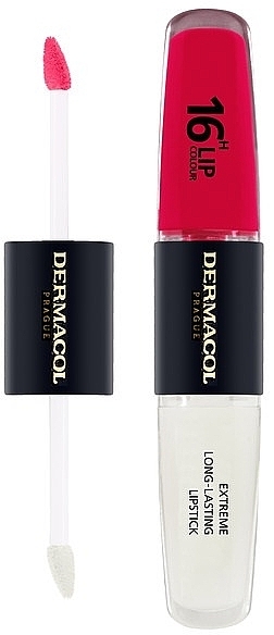 Long-Lasting 2in1 Lipstick - Dermacol 16H Lip Colour Extreme Long-Lasting Lipstick (7.1 ml) — photo N2