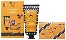 Fragrances, Perfumes, Cosmetics Set - Apivita Bee Protective Honey Set (h/cr/50ml + soap/125g)