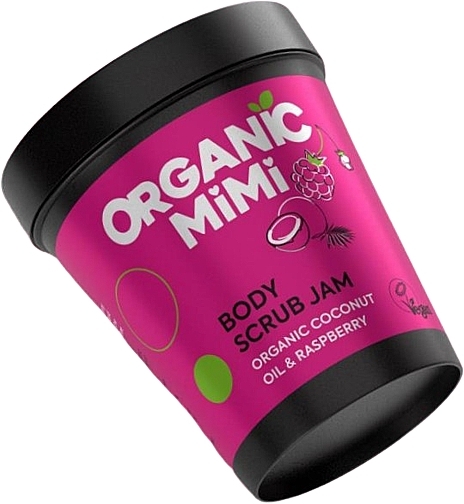 Coconut Oil & Raspberry Body Scrub - Organic Mimi Body Scrub Jam Coconut Oil & Raspberry — photo N1