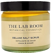 Fragrances, Perfumes, Cosmetics Lemon & Ginger Salt Body Scrub - The Lab Room Deluxe Oil Salt Scrub Lemon & Ginger