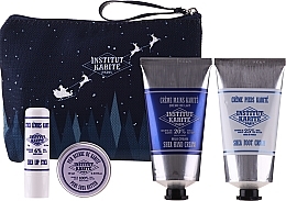 Fragrances, Perfumes, Cosmetics Set - Institut Karite Shea (butter/10ml + lipstick/4g + h/cr/75ml + foot/cr/75ml + bag)