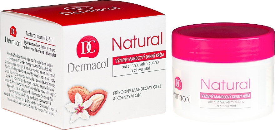 Day Face Cream "Almond" - Dermacol Natural Almond Day Cream — photo N1
