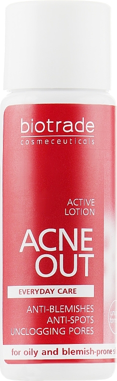 Antibacterial Lotion for Dry and Problem-Prone Skin - Biotrade Acne Out Active Lotion (mini) — photo N1