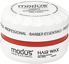 Hair Wax - Modus Professional Hair Wax Maximum Control Full Force Cocos — photo N2