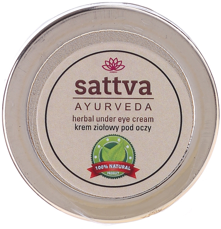 Cream for Sensitive Skin Under Eyes - Sattva Ayurveda Under Eye Cream — photo N2