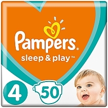 Fragrances, Perfumes, Cosmetics Diapers, size 4 (Maxi) 9-14 kg, 50 pcs - Pampers Sleep & Play