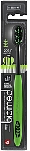 Fragrances, Perfumes, Cosmetics Charcoal Medium Toothbrush - Biomed Black Medium